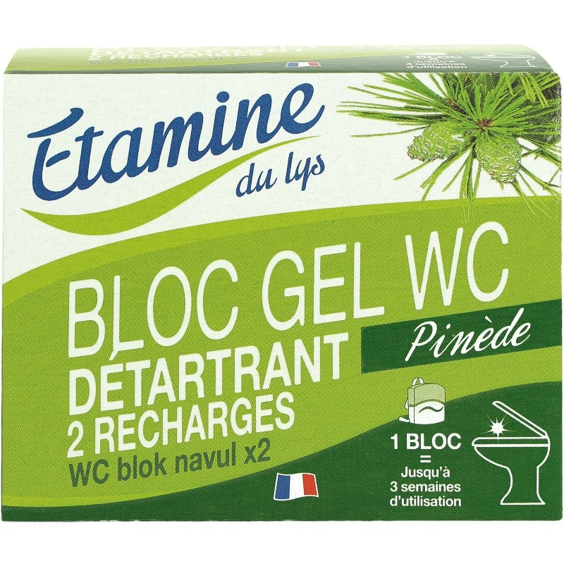 Etamine du Lys - Recharge bloc gel WC détartrant écologique pin 2x50ml