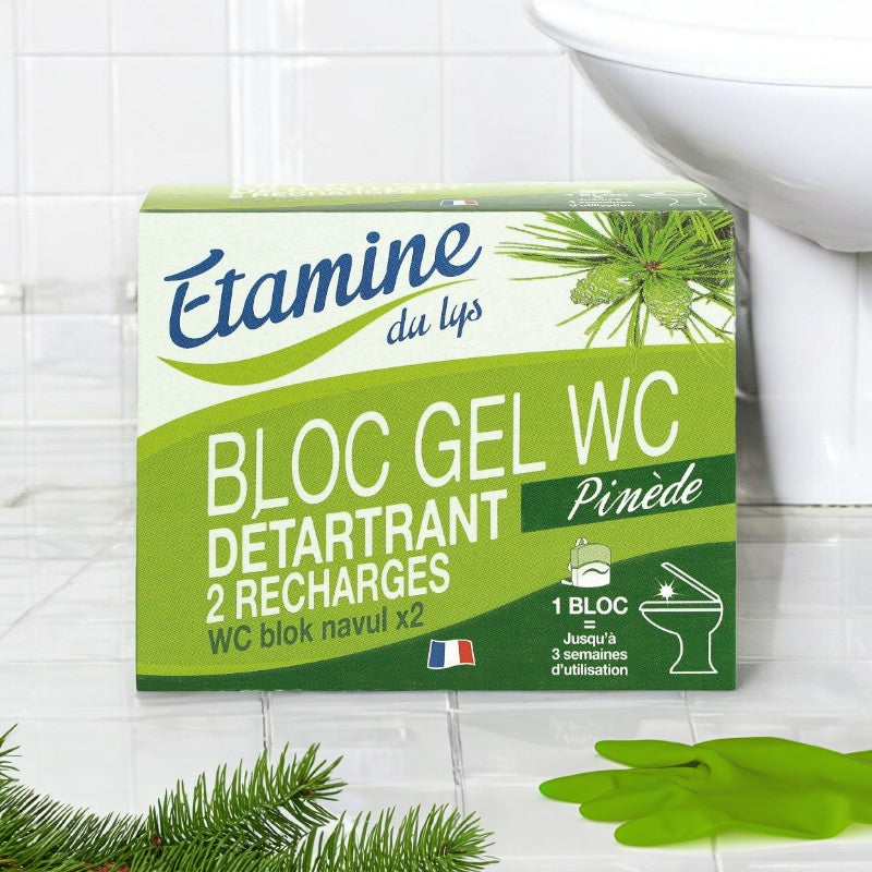 Etamine du Lys - Recharge bloc gel WC détartrant écologique pin 2x50ml