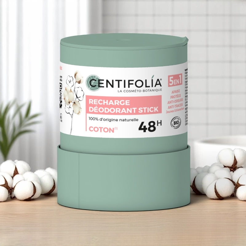 Centifolia - Recharge déodorant stick BIO fleur de coton 50g
