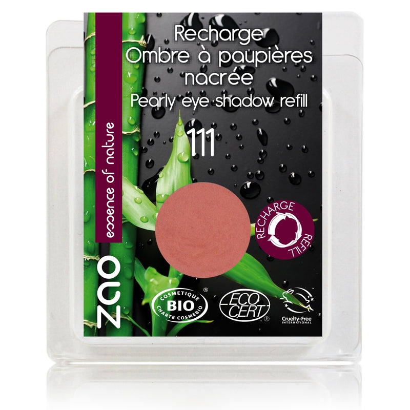 Recharge Fard à paupières nacré Rose pêche N°111 BIO