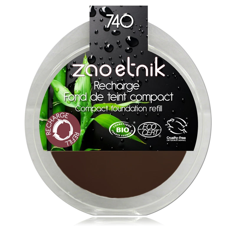 Recharge Fond de teint compact Acajou foncé N°740 BIO