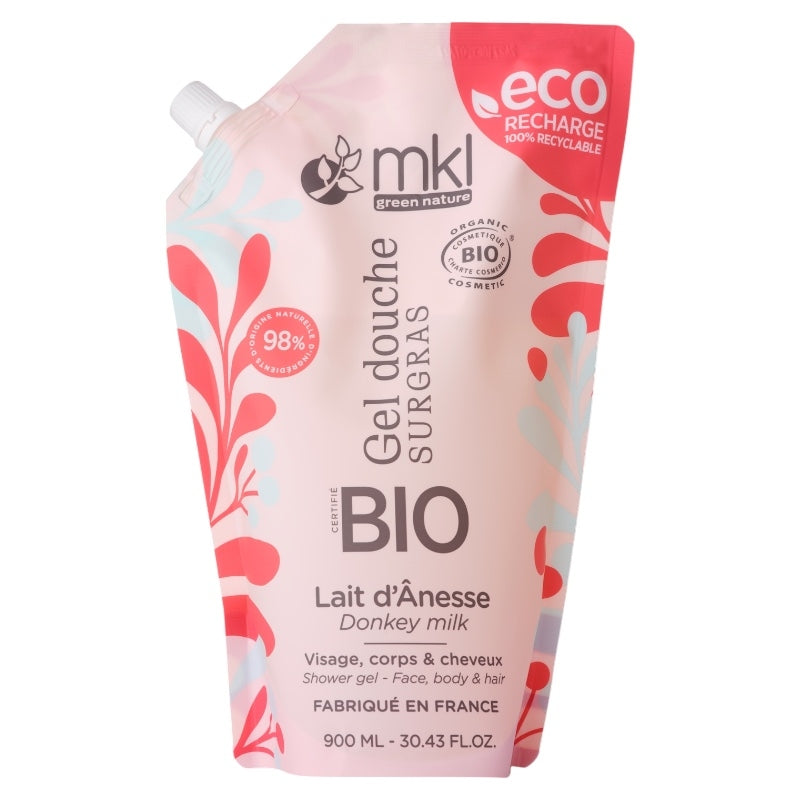 Recharge Gel douche BIO au lait d'ânesse