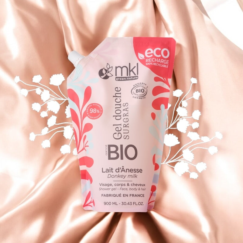 Recharge Gel douche BIO au lait d'ânesse