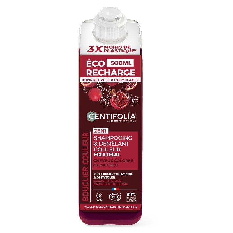Centifolia - Recharge Shampooing & démêlant couleur BIO grenade 500ml