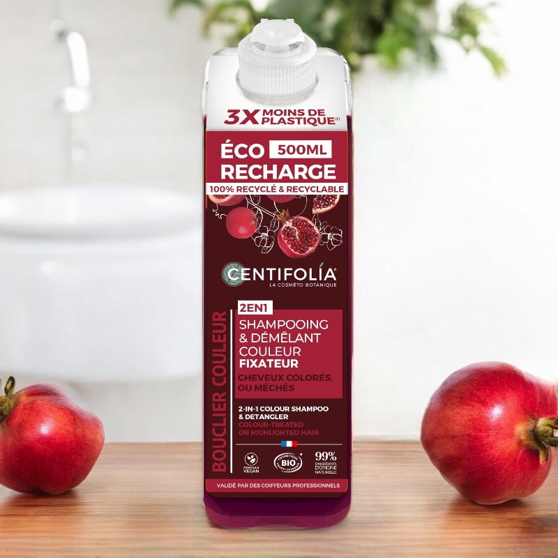 Centifolia - Recharge Shampooing & démêlant couleur BIO grenade 500ml
