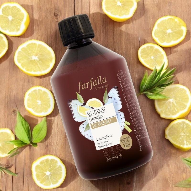 Farfalla - Recharge spray ambiant Atmosphère BIO lemongrass 500ml