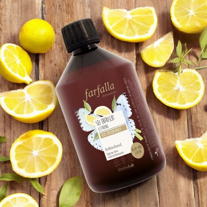 Farfalla - Recharge spray ambiant Rafraîchissant BIO citron 500ml