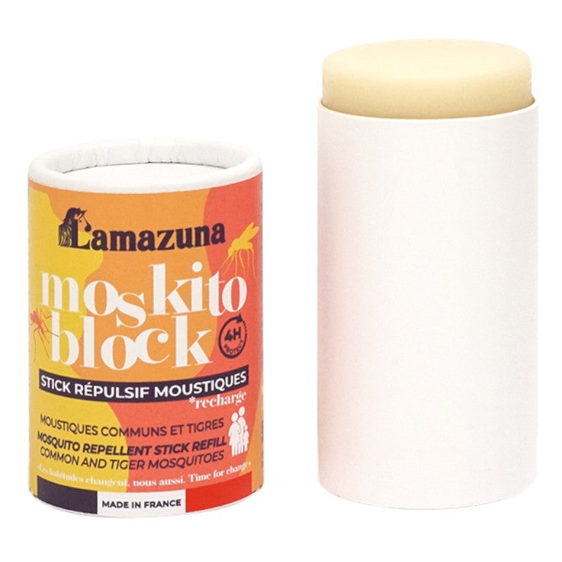 Lamazuna - Recharge stick répulsif moustiques citronnelle 50ml