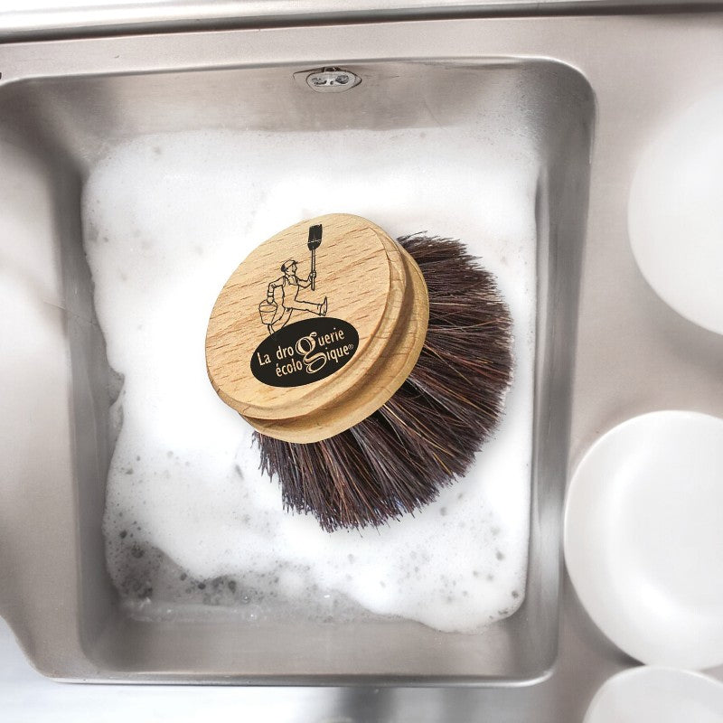 La Droguerie Écologique - Recharge tête de brosse vaisselle crin de cheval