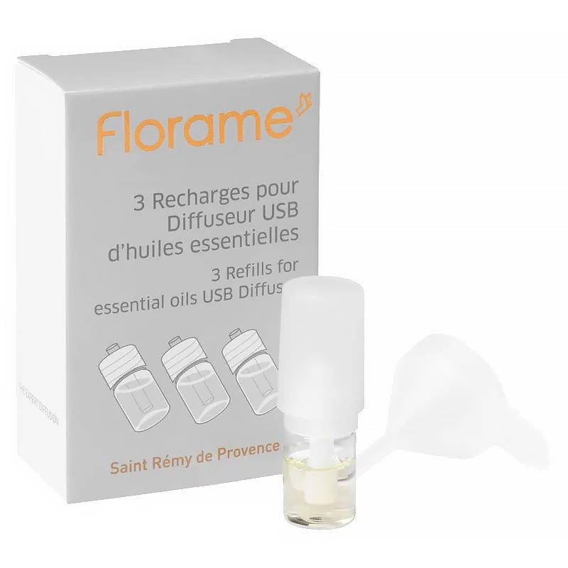 Florame - Recharges diffuseur USB 3 pièces