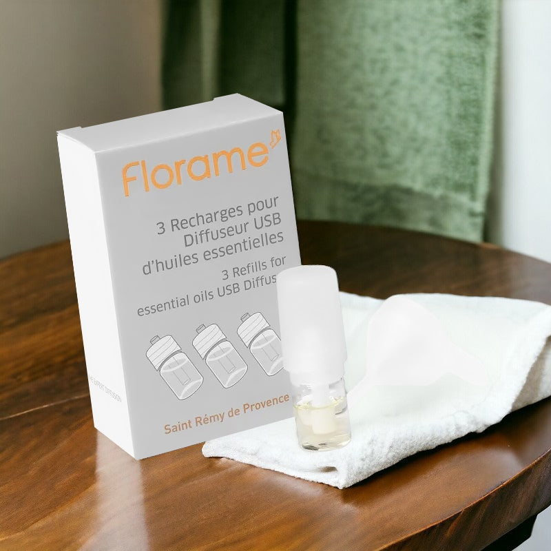 Florame - Recharges diffuseur USB 3 pièces