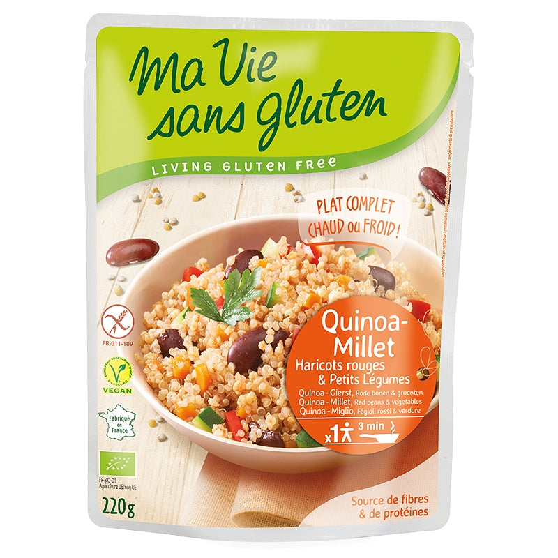 Bio-Quinoa- und Hirsemehl - 220 g - Mein glutenfreies Leben