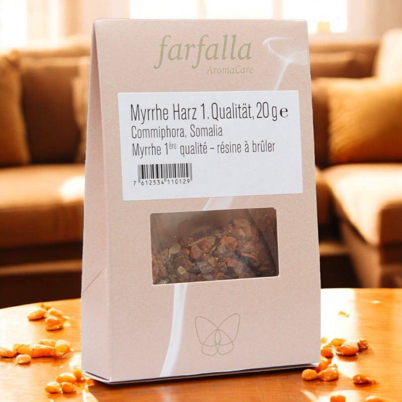 Farfalla - Résine à brûler Myrrhe 1ère qualité 20g