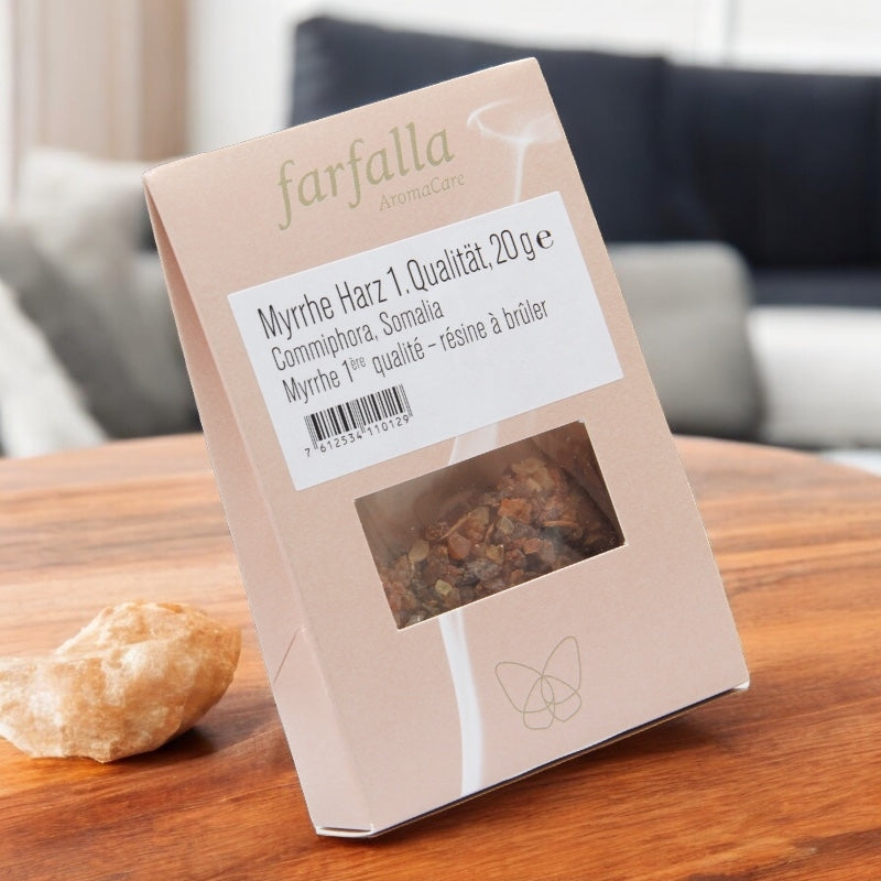 Farfalla - Résine à brûler Myrrhe 1ère qualité 20g