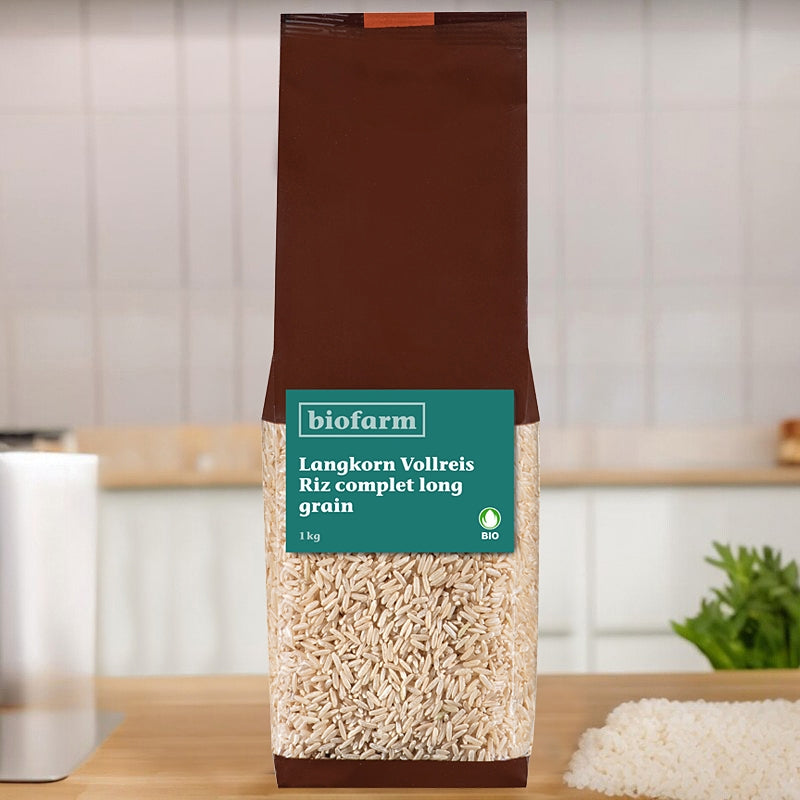Biofarm - Riz complet long grain BIO 1kg