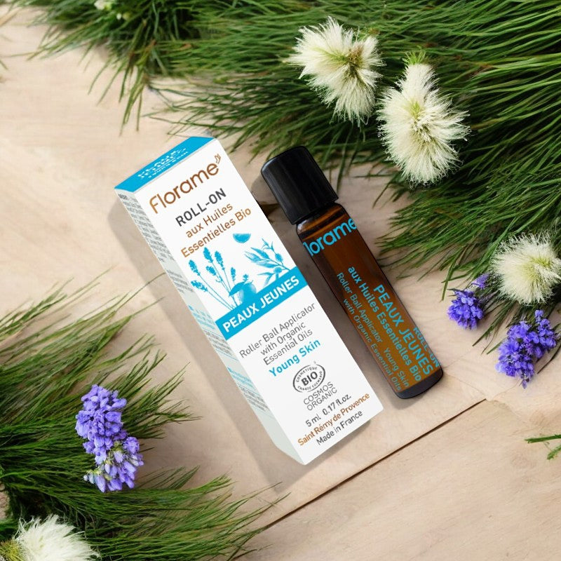 Florame - Roll-on BIO peaux jeunes 5ml