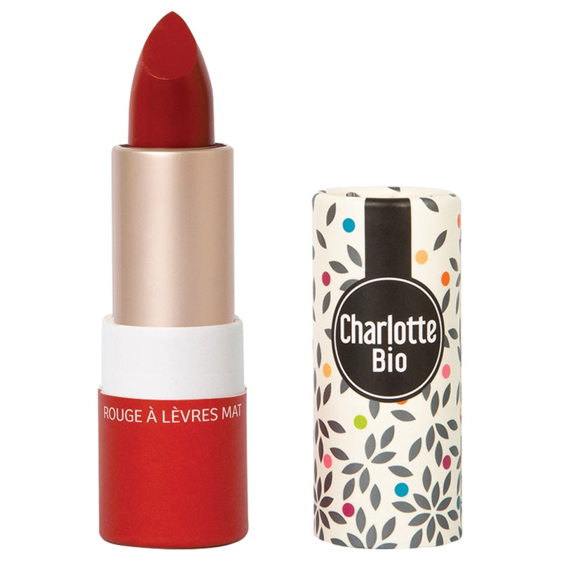 Charlotte Bio - Rouge à lèvres mat coquelicot BIO 3.5g