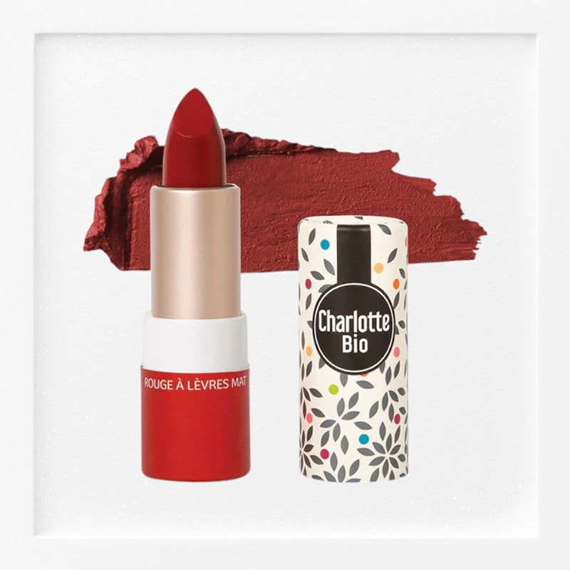 Charlotte Bio - Rouge à lèvres mat coquelicot BIO 3.5g