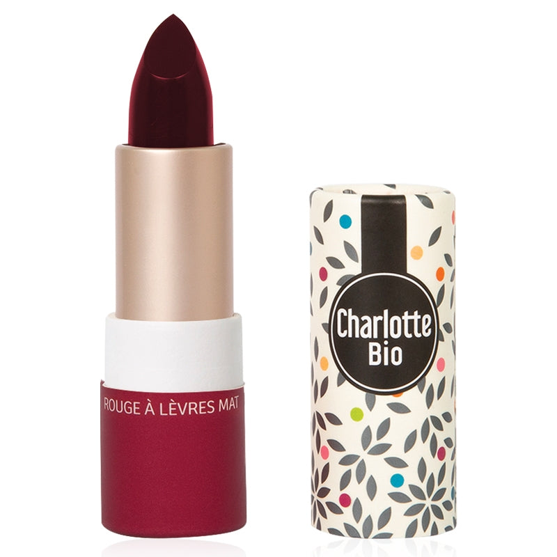 Charlotte Bio - Rouge à lèvres mat rouge figue BIO 3.5g