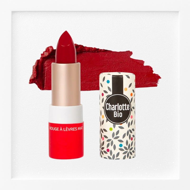 Charlotte Bio - Rouge à lèvres mat rouge passion BIO 3.5g