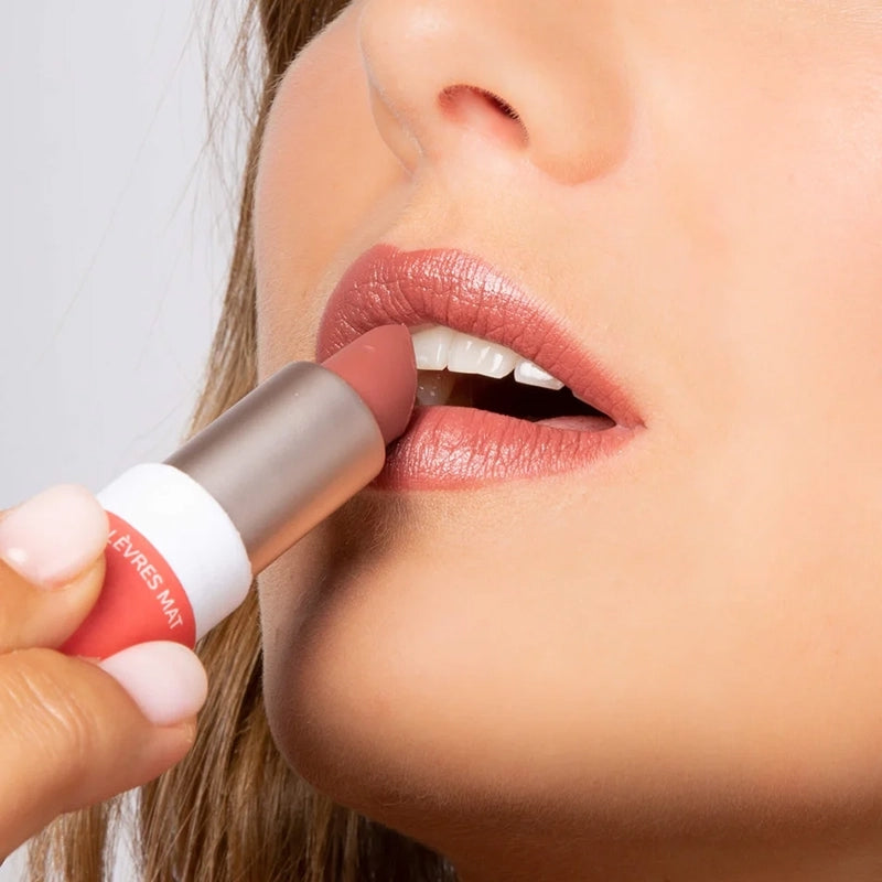 Charlotte Bio - Rouge à lèvres mat rouge rosé BIO 3.5g