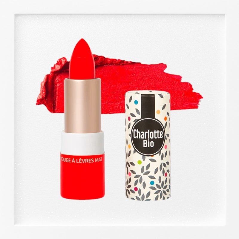 Charlotte Bio - Rouge à lèvres mat rouge royal BIO 3.5g