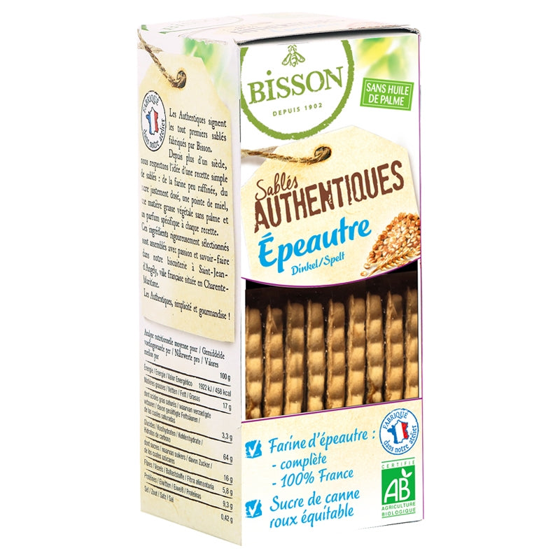Bisson - Sablés authentiques à l'épeautre BIO 190g