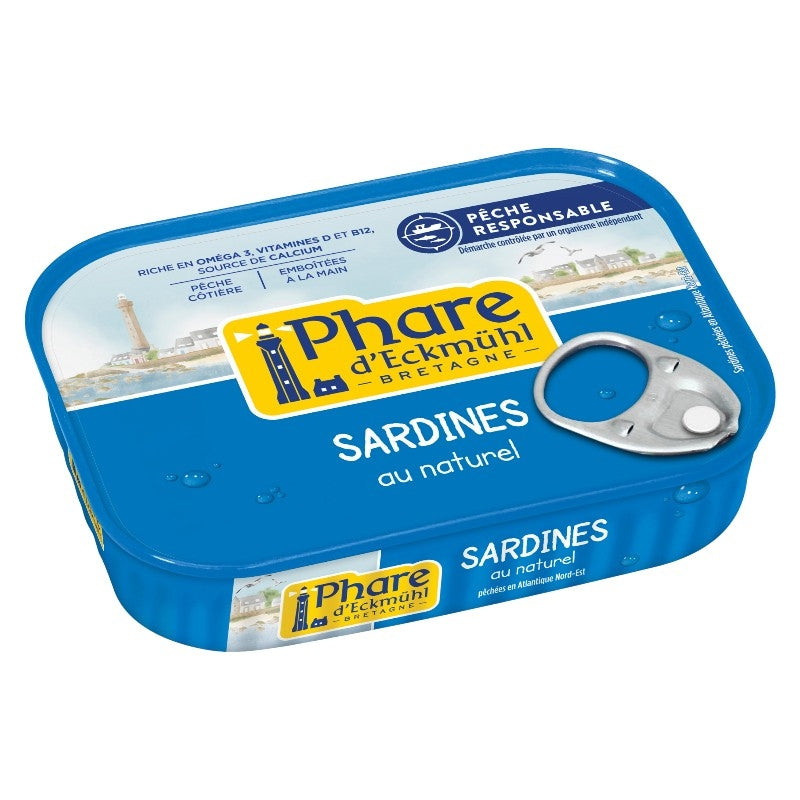Sardines de Bretagne au naturel 135g