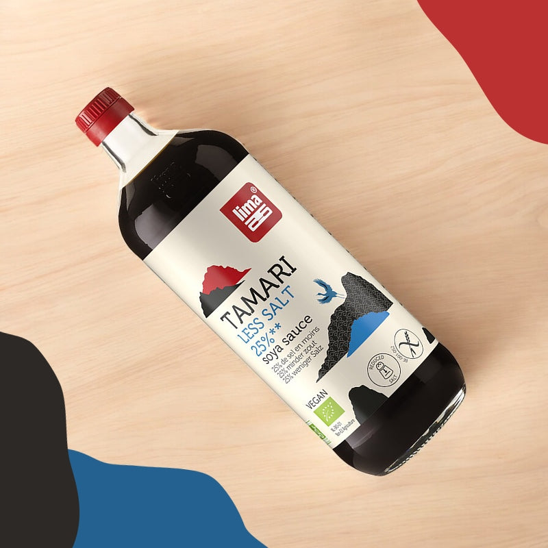 Lima - Sauce de soja avec 25% de sel en moins BIO Tamari 1l