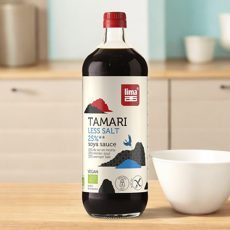 Lima - Sauce de soja avec 25% de sel en moins BIO Tamari 1l
