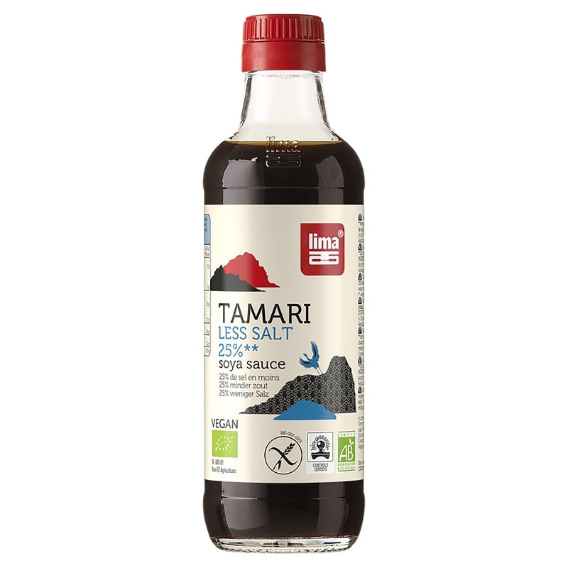 Lima - Sauce de soja avec 25% de sel en moins BIO Tamari 250ml