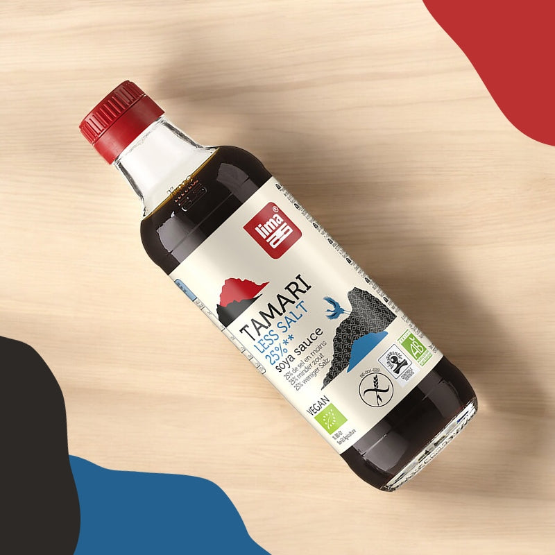 Lima - Sauce de soja avec 25% de sel en moins BIO Tamari 250ml