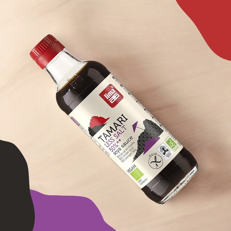 Lima - Sauce de soja avec 50% de sel en moins BIO Tamari 250ml