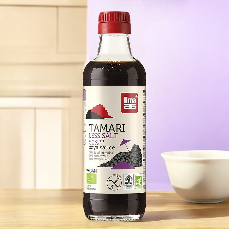 Lima - Sauce de soja avec 50% de sel en moins BIO Tamari 250ml
