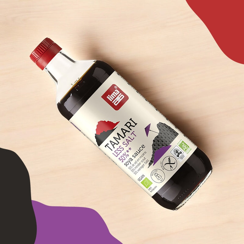 Lima - Bio-Sojasauce mit 50 % weniger Salz - Tamari 500ml