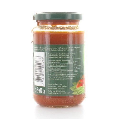 Bio-Gemüsetomatensauce - 340 g - Vanadis