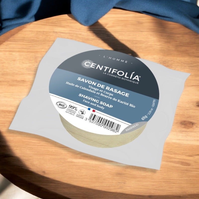 Centifolia - Savon à barbe homme en sachet BIO calendula & karité 65g