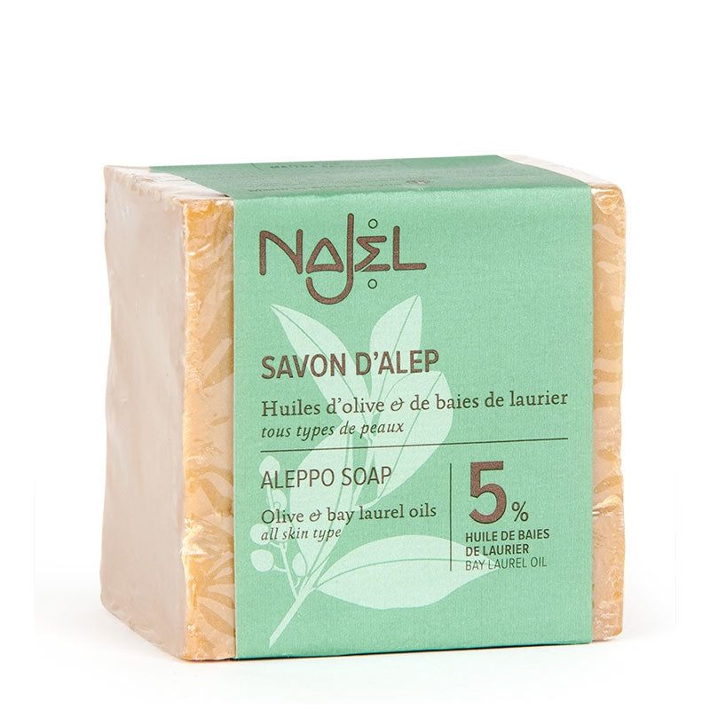 Savon d'Alep - huiles d'olive & 5% laurier - tous types de peaux