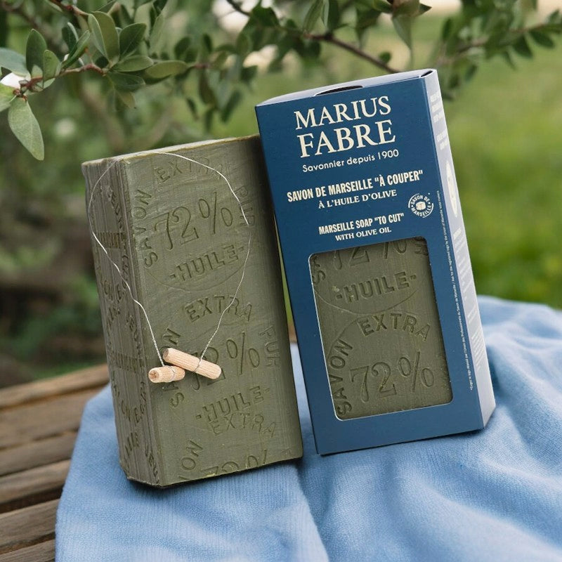 Savon de Marseille à l'huile d'olive vert "à couper"