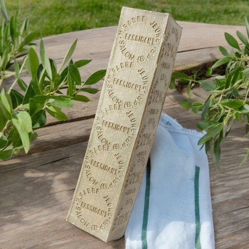 Savon de Marseille vert "en barre" à l'huile d'olive