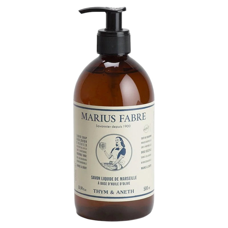 Savon liquide de Marseille au thym & à l'aneth - 500ml