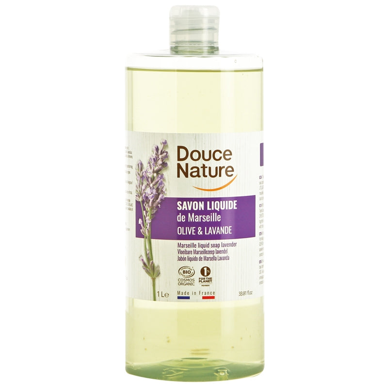 Douce Nature - Savon liquide de Marseille BIO olive & lavande 1l