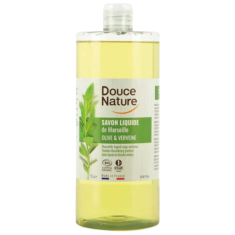 Douce Nature - Savon liquide de Marseille BIO olive & verveine 1l