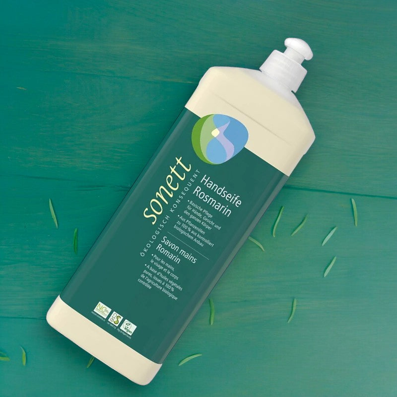 Savon liquide mains, visage & corps romarin ECO - 1l