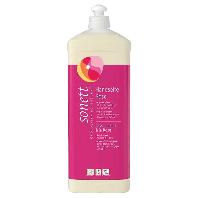 Savon liquide mains, visage & corps rose ECO - 1l