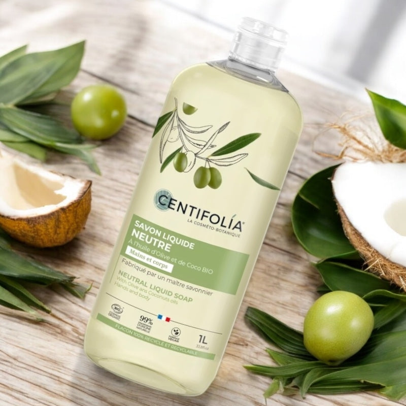 Centifolia - Savon liquide neutre BIO olive & coco 1l