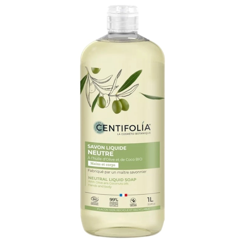 Centifolia - Savon liquide neutre BIO olive & coco 1l