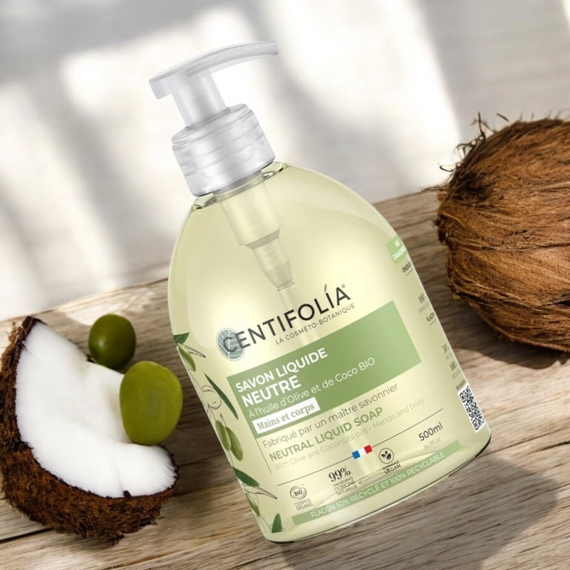 Centifolia - Savon liquide neutre BIO olive & coco 500ml