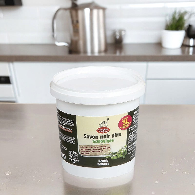 La Droguerie Écologique - Schwarze Seife in Paste aus Bio-Olivenöl 1kg