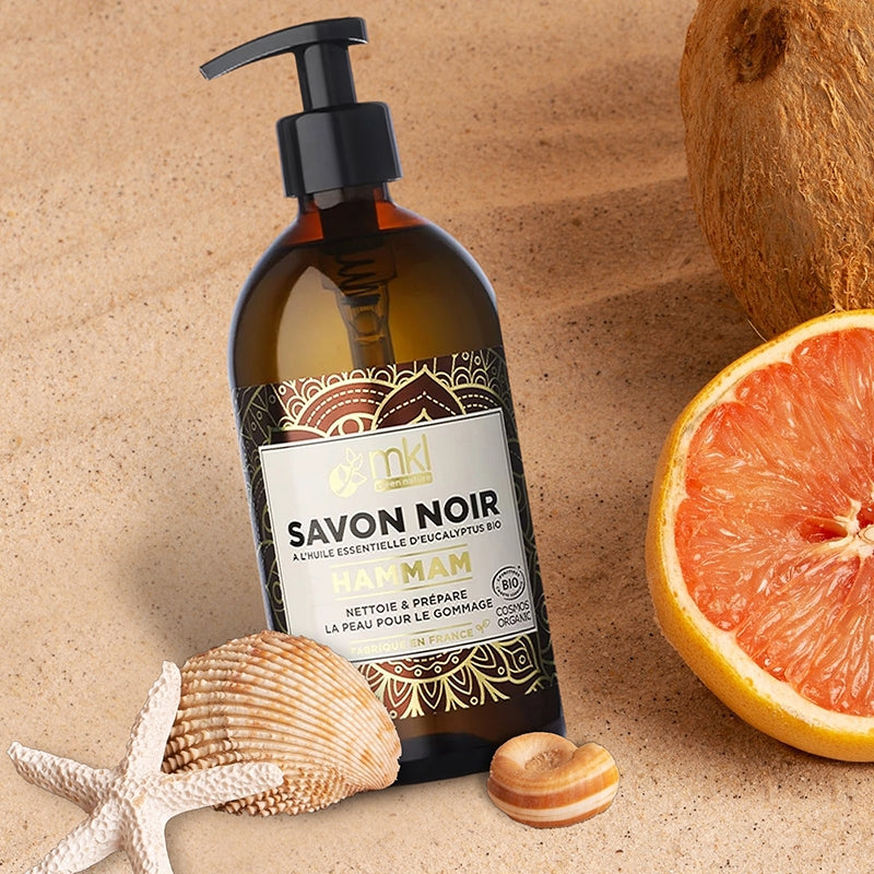Schwarze Hammam-Seife Eukalyptus BIO